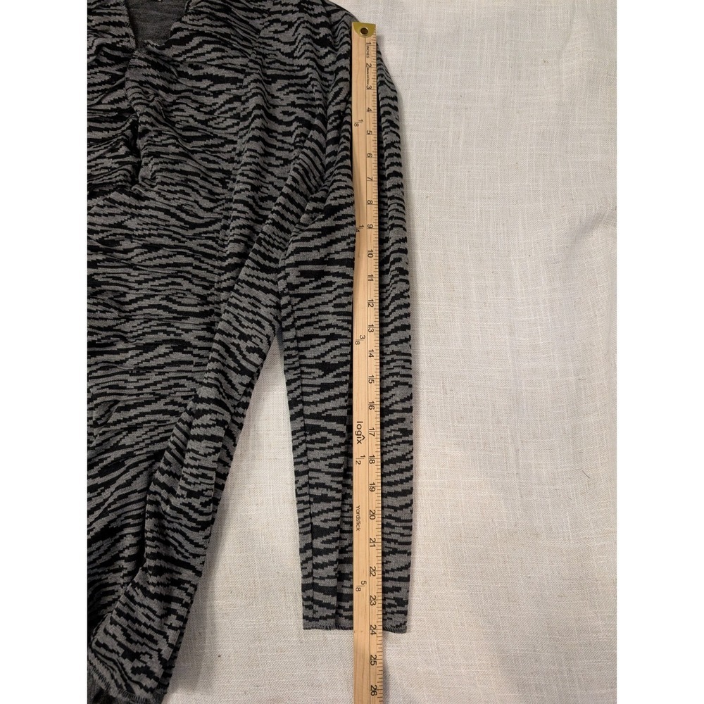 Fever London Zebra Animal Print Open Cardigan Ruffles 2XL - Picture 9 of 9